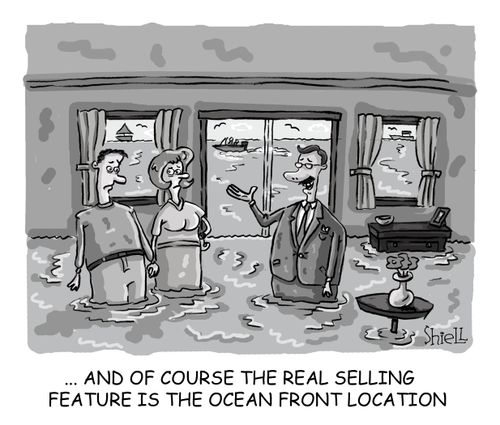 The real selling feature is the ocean front location...