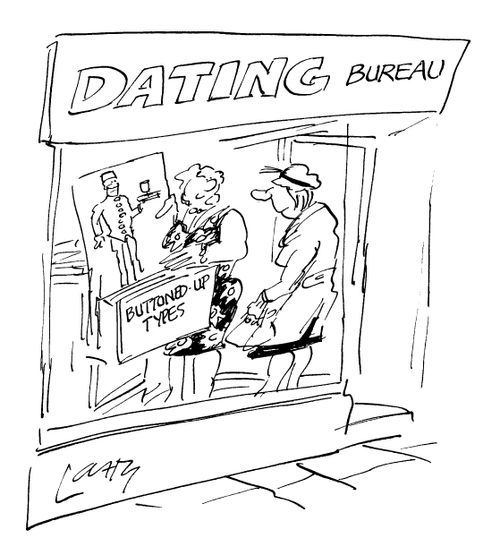 'Dating Bureau' 'Buttoned up types'