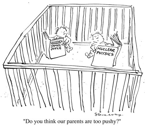 "Do you think our parents are too pushy?"