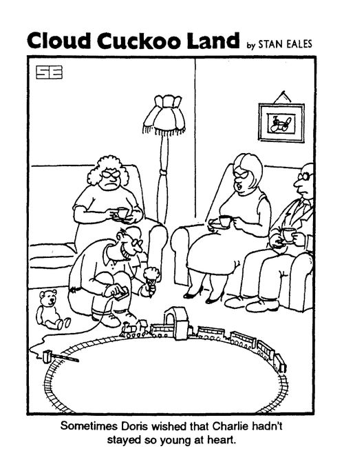 Cloud Cuckoo Land, "Sometimes Doris wished that Charlie hadn't stayed so young at heart