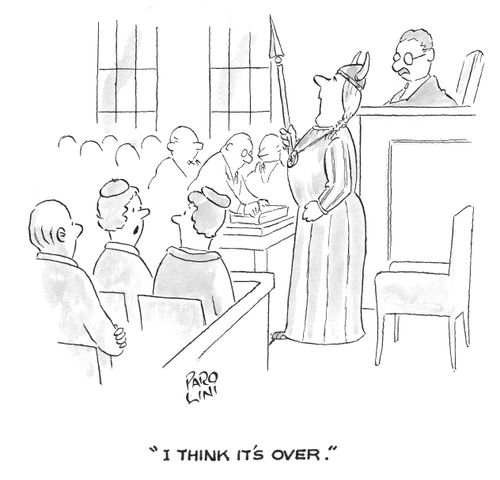 'I think it's over.'