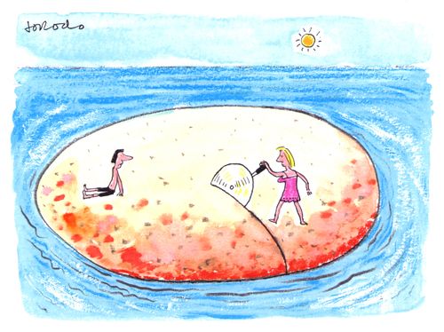 Pizza island.