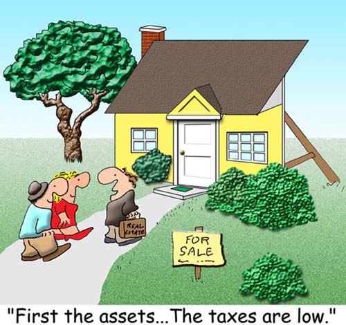 'First the assets...The taxes are low.'