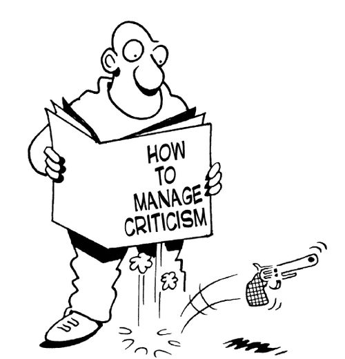 How to manage criticism.