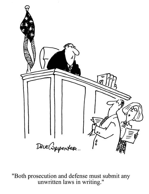 'Both prosecution and defense must submit any unwritten laws in writing.'
