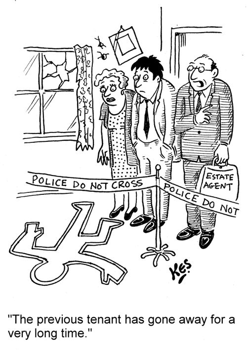 "The previous tenant has gone away for a very long time."
