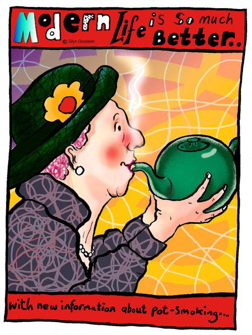 Pot smoking.