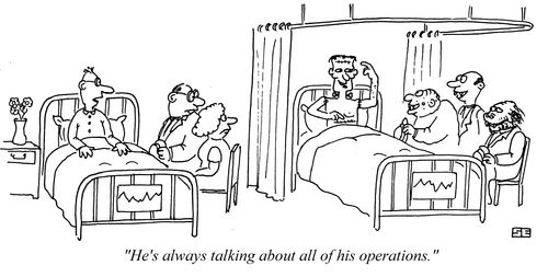 'He's always talking about all of his operations.'