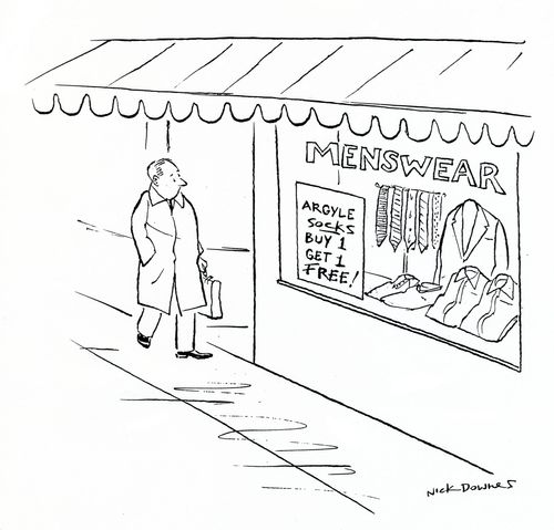 Menswear shop.