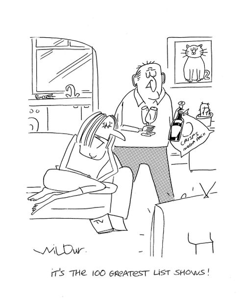 'It's the 100 greatest list shows!'