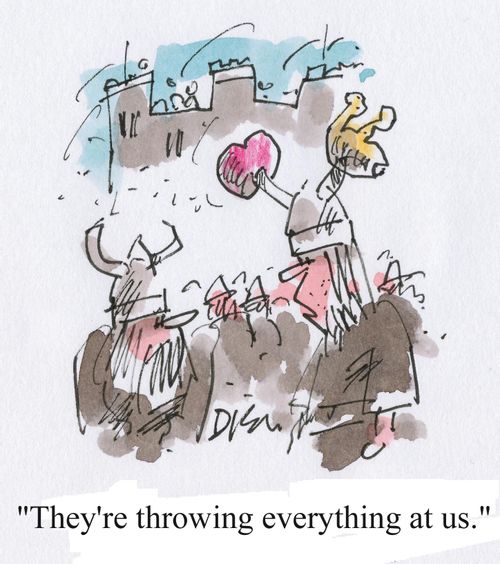 'They're throwing everything at us.'