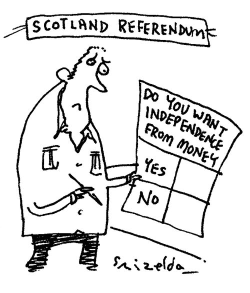 Scotland Referendum - Do you want independence from money?