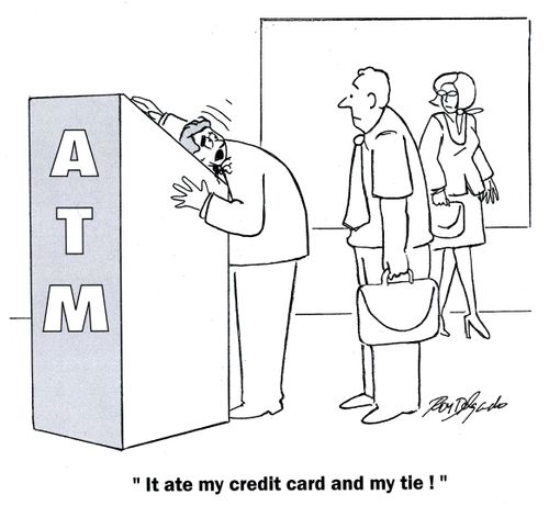 'It ate my credit card and my tie!'