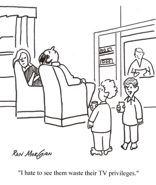 'I hate to see the waste their TV privileges.'
