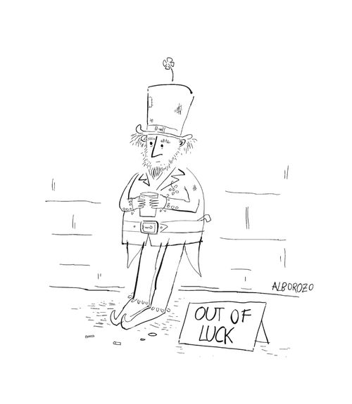 Begging Leprechaun, out of luck.