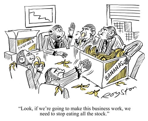 'Look, if we're going to make this business work, we need to stop eating all the stock.'