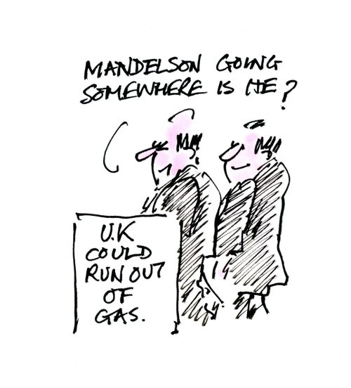 Mandelson going somewhere is he?