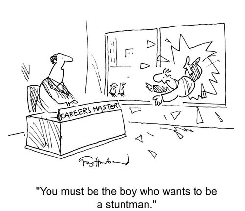 'You must be the boy who wants to be a stuntman.'