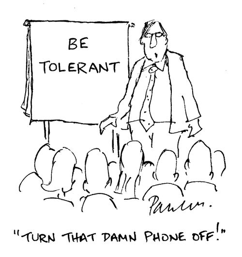 'Turn that damn phone off!'