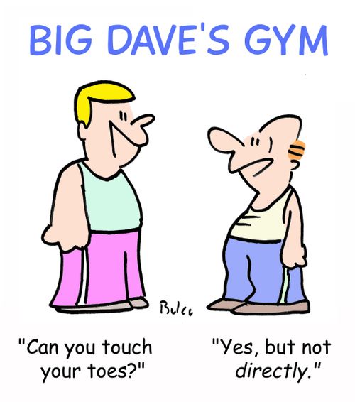 'Can you touch your toes?'