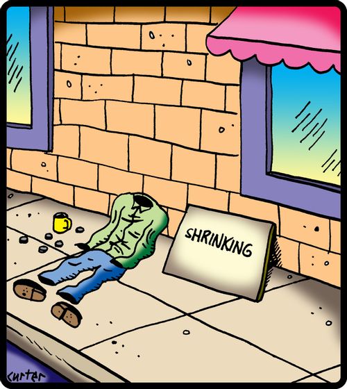 Shrinking beggar.
