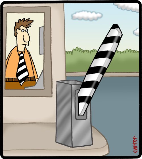 Tie gate.