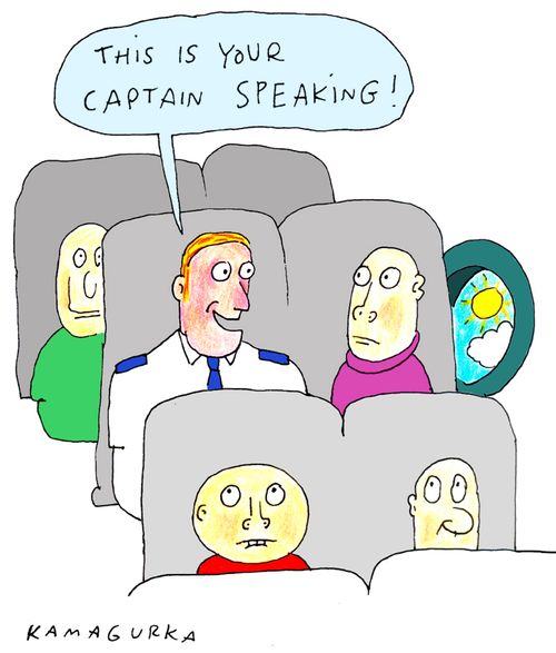'This is your captain speaking!'