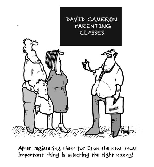David Cameron Parenting Classes: 'After registering them for Eton the next most important thing is selecting the right nanny!'