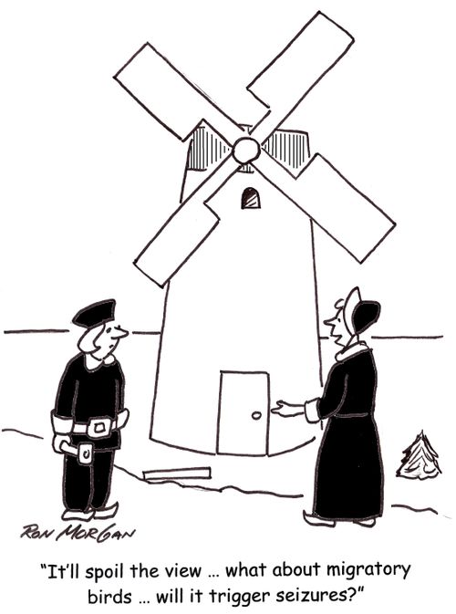 'It'll spoil the view ... what about migratory birds ... will it trigger seizures?'