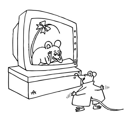 Television flasher.