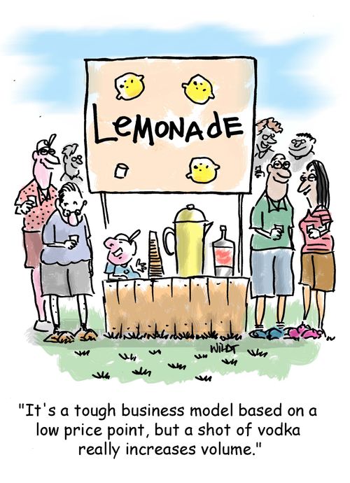 'It's a tough business model based on a low price point, but a shot of vodka really increases volume.'