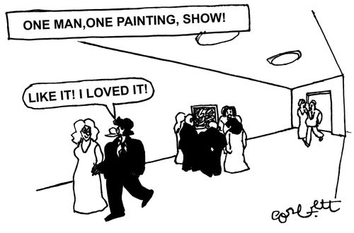 One man, one painting show! 