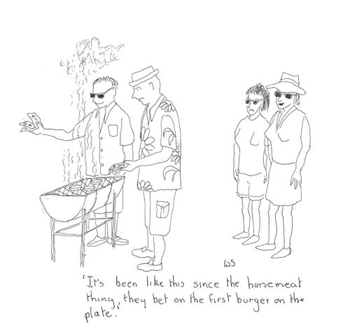 'It's been like this since the horse meat thing, they bet on the first burger on the plate.'