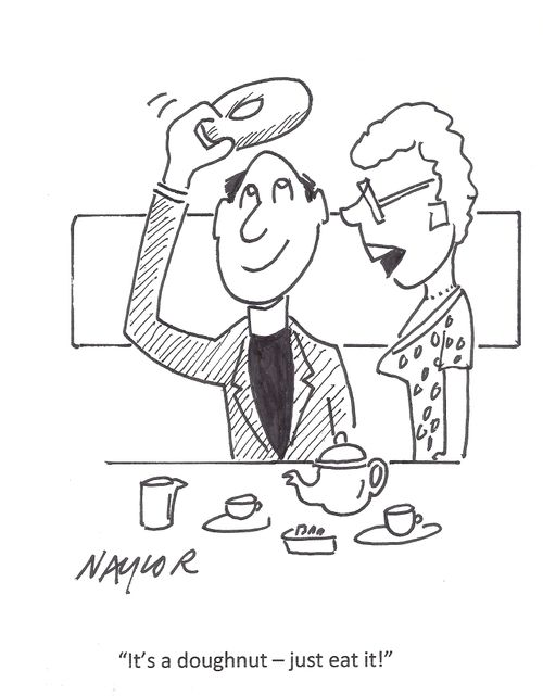'It's a doughnut - just eat it!'