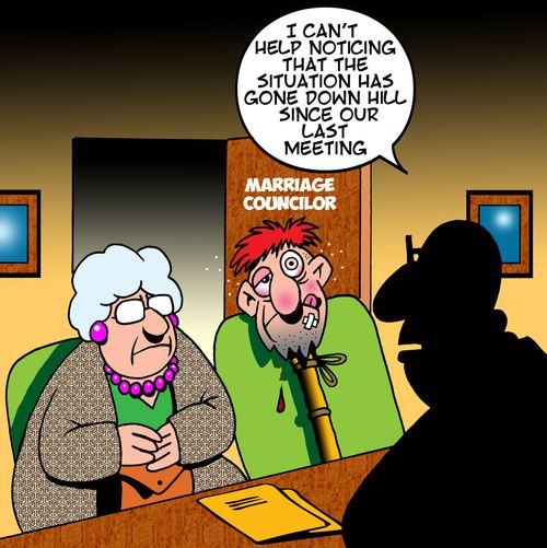 'I can't help noticing that the situation has gone down hill since our last meeting.'