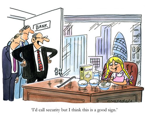 'I'd call security but I think this is a good sign.'