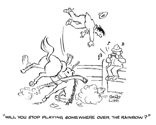 'Will you stop playing Somewhere over the Rainbow?'