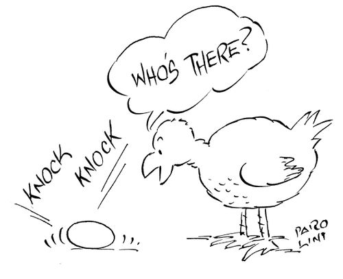 Knock-knock 'Who's there?'