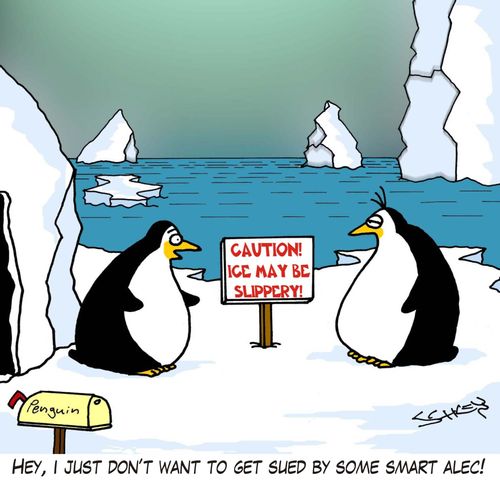 'Hey, I just don't want to get sued by some smart alec!'