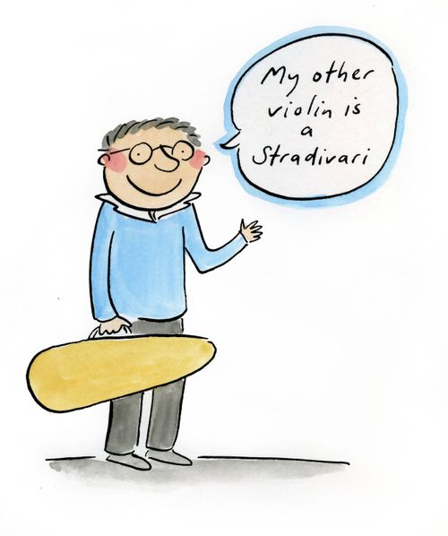My other violin is a Stradivari