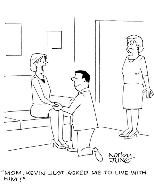 'Mom, Kevin just asked me to live with him!'