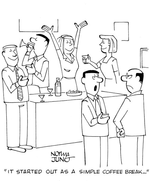 'It started out as a simple coffee break...'