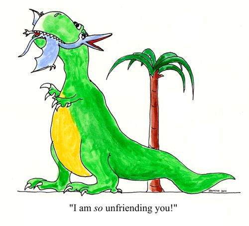 'I am so unfriending you!'