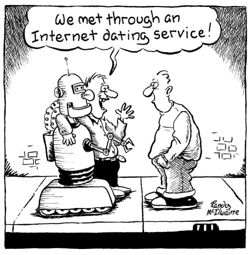 'We met through an Internet dating service!'
