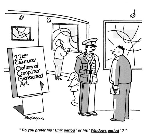 'Do you prefer his 'Unix period' or his 'Windows period'?'