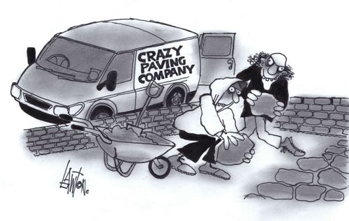 Crazy paving company.