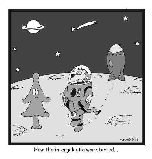 'How the intergalactic war started?"