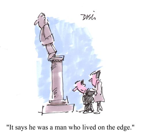 "It says he was a man who lived on the edge."