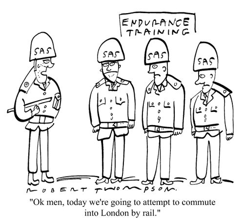 "..We're going to attempt to commute into London by train."