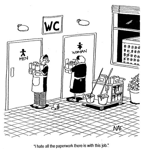 "I hate all the paperwork there is with this job."